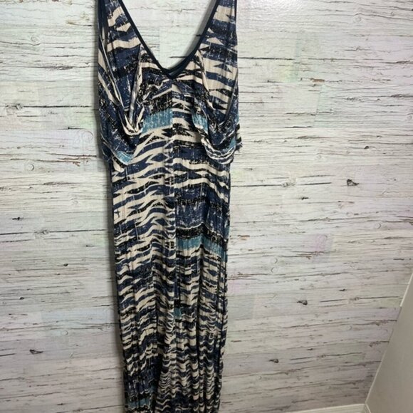 Urban outfitters ecote tribal blue maxi dress Aztec size medium - Picture 6 of 7